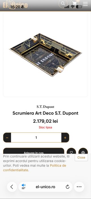 Scrumiera dupont