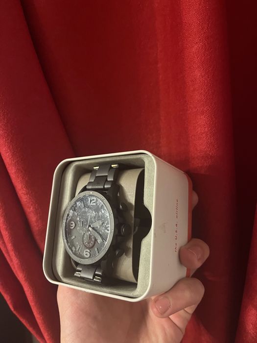 Fossil - Nate Chronograph Black Stainless Steel Watch - 50mm