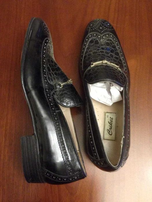 Туфли мужские итальянские цвет черный размер 43-44