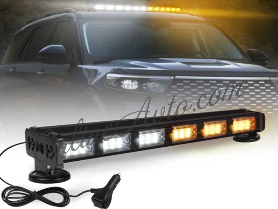 Сигнална аварийна лампа 12/24V 9*27 SMD 110 см