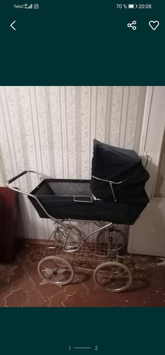 Ретро коляска,вельвет Германия.
