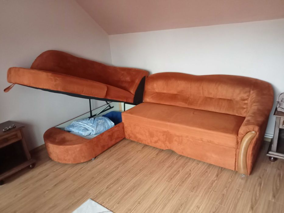 Coltar extensibil-material alcantara-ca nou