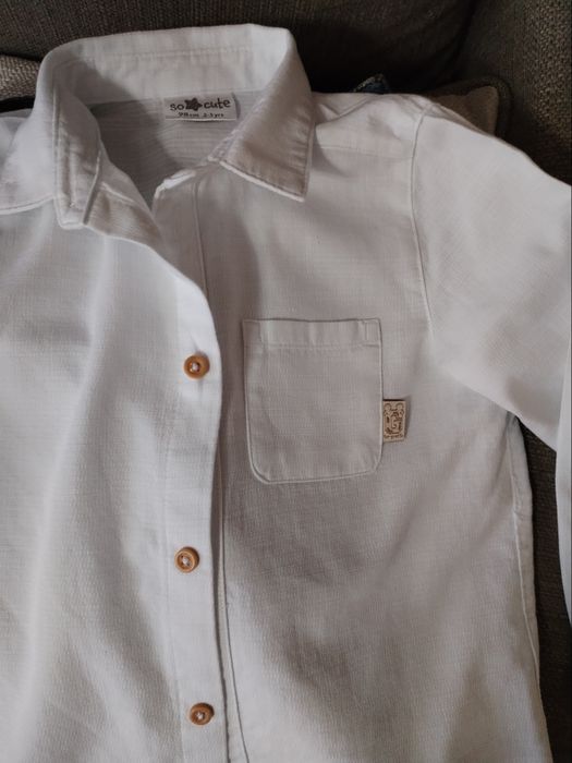 Детска бяла риза за момче р. 98