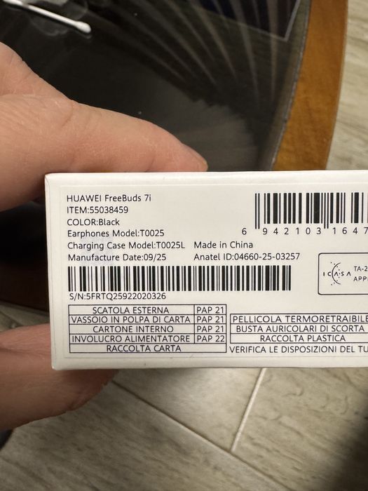 Безжични слушалки Huawei Freebuds 7i