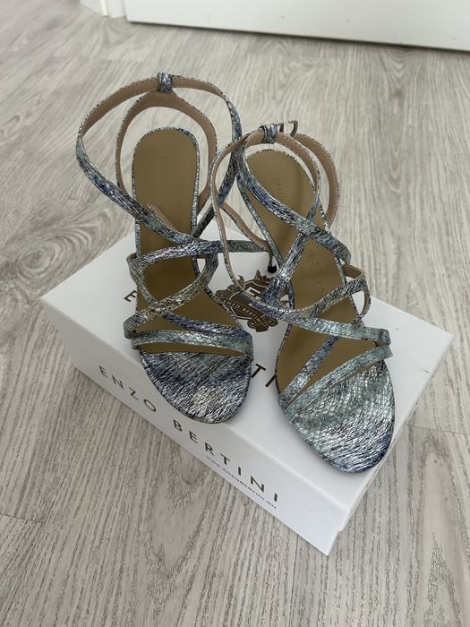 Sandale noi Enzo Bertini 36 piele