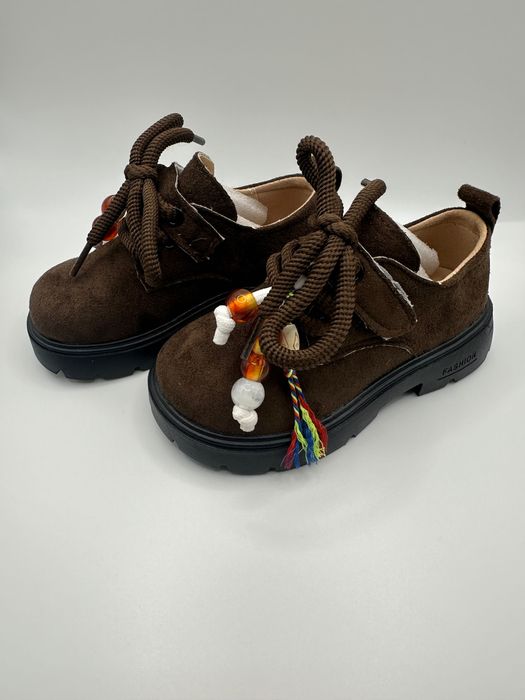 Ботинки из эко замши для девочек и мальчиков