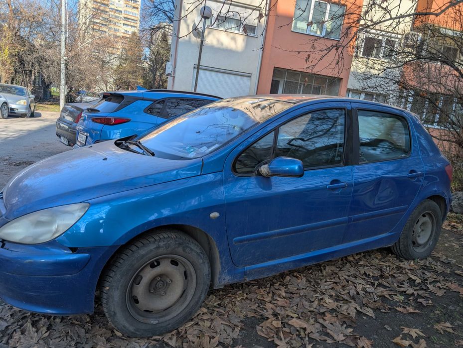 Peugeot 307,2002; 215х.км. I-ви и единствен собственик. Досие в Пежо.