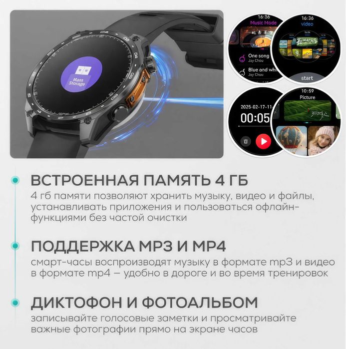 Умные часы HD300 Pro GPS 4ГБ