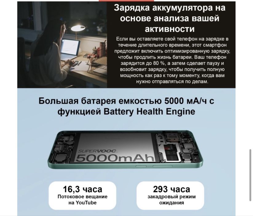 Oppo A78 чёрный цвет, 256гб