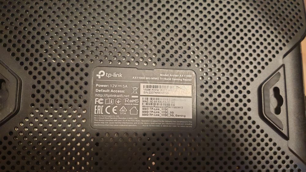 Router Gaming Wireless TP-Link Archer AX11000, Wi-Fi 6, Tri-Band