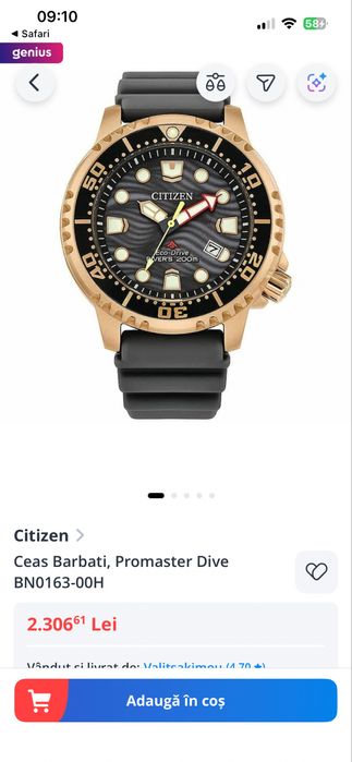 Citizen Eco-Drive Diver’s Watch E168-S126703