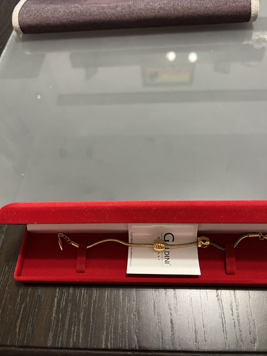 Сребърна гривна със златно покритие тип”Пандора”