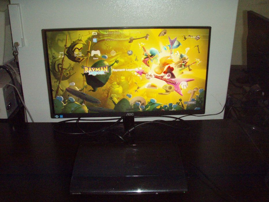 PS3 Super Slim CECH-4004A negru HDD 500Gb, firmware 4.65, nemodat