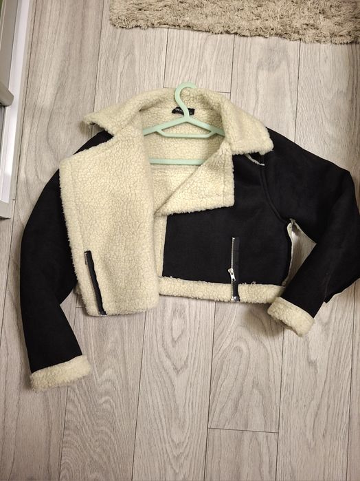 Cojocel Deafox – piele întoarsă artificială, negru, ca nou