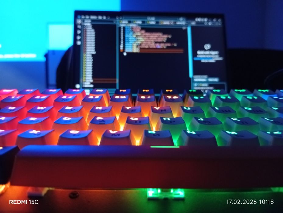Клавиатура механическая 14 RGB расцветок идеальные кнопки