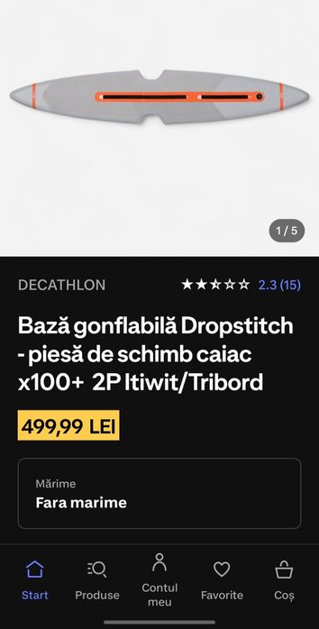 Caiac gonflabil decathlon- itiwit