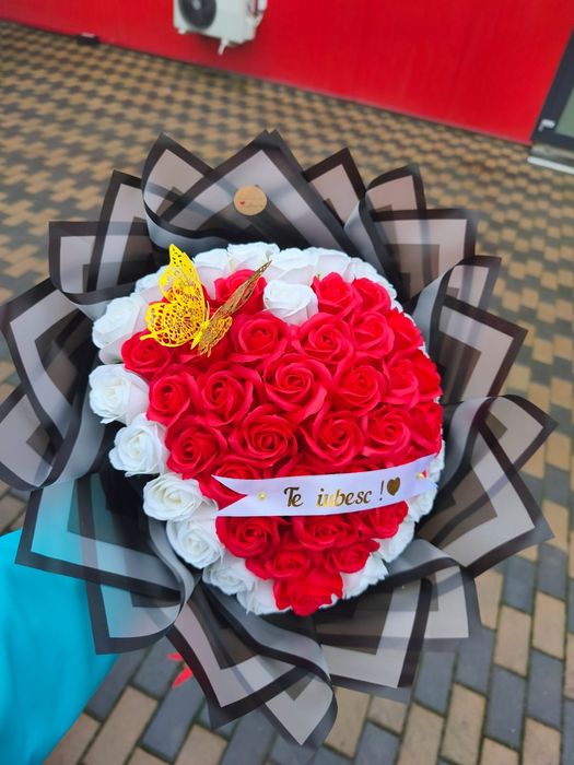 Buchet de flori din săpun