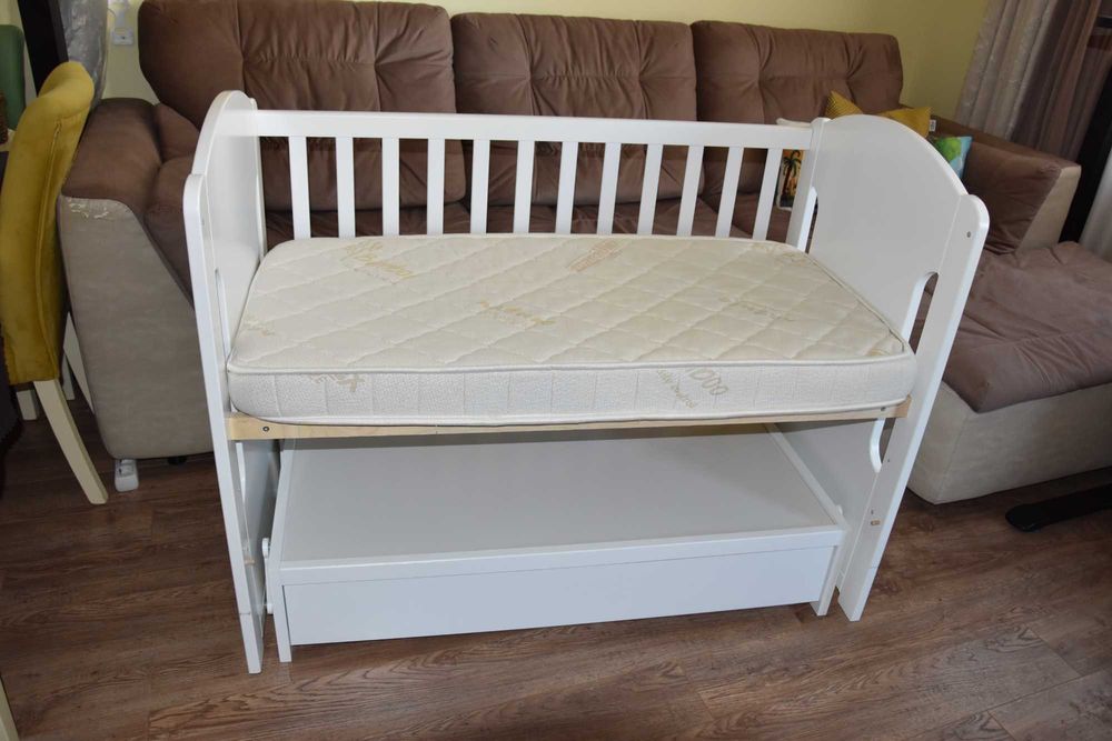 Детско легло люлка Arbor Петит МЕЧЕ с матрак Magniflex Fiaba Bamboo