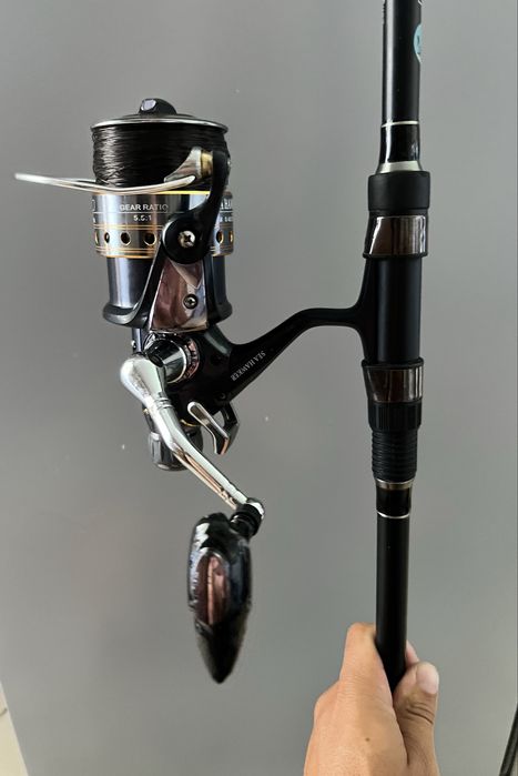 Set pescuit crap Baracuda Evolution Carp 3.90m 3lbs + mulinetă Sea Hawker J3F50 + fir 0,40