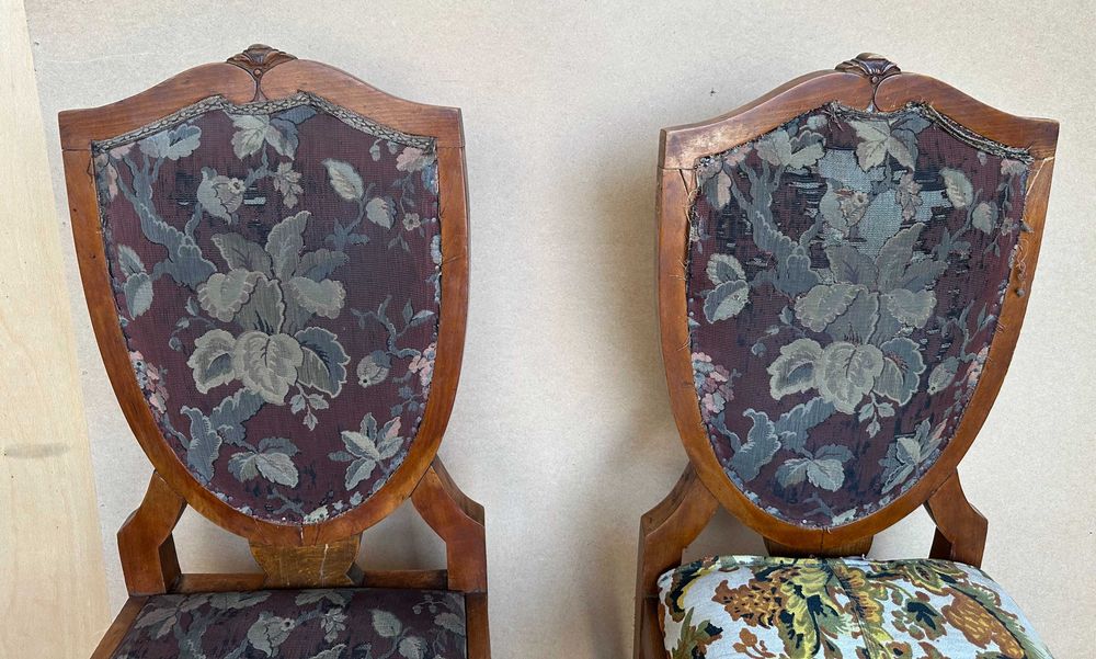 Set 2 Scaune Vintage Stil Baroc din lemn masiv; Scaun