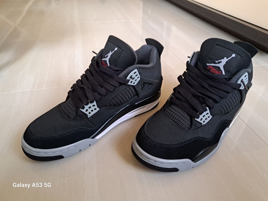 AIR JORDAN 4 Black Canvas