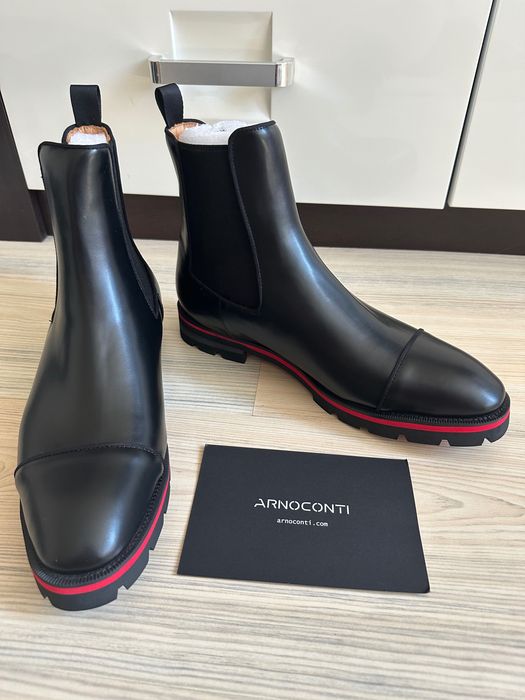Мъжки кожени ботуши. Марка „arnoconti“