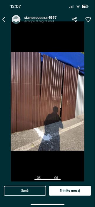 Tabla cutata colorata