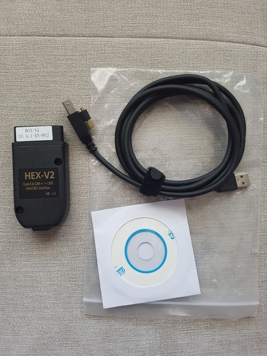 Tester auto VAG COM VCDS 25.3 HEX V2 procesor Atmega Lb Romana 2025