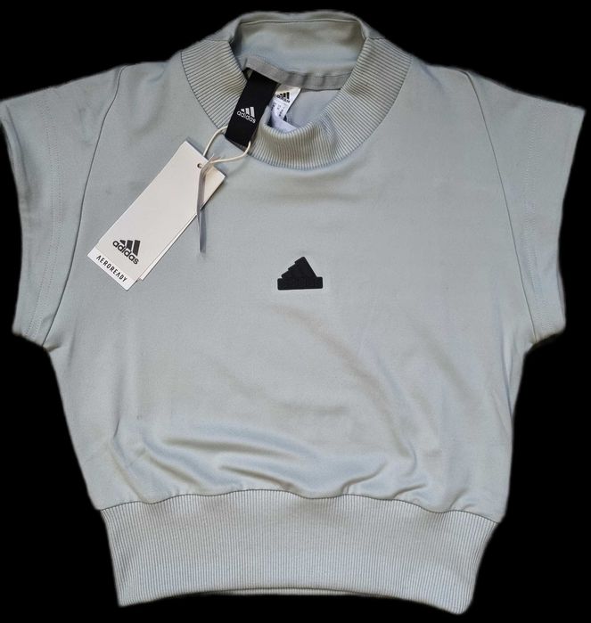 Дамска Тениска блуза Адидас Aeroready технология размер XS 
 цвят сив