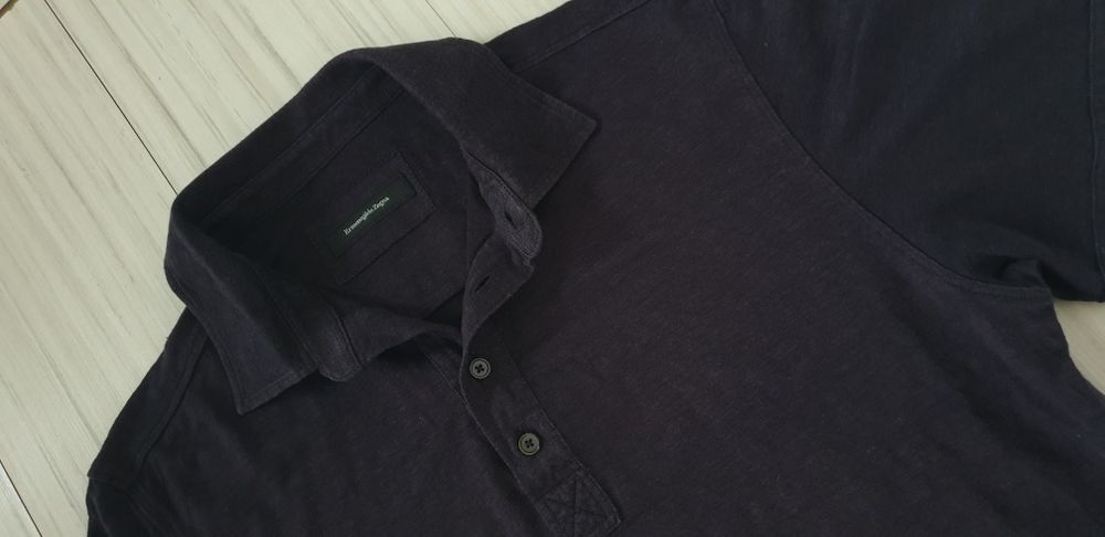 Ermenegildo ZEGNA 100% Len/ Лен   48 / S - M ОРИГИНАЛНА Ленена Тениска
