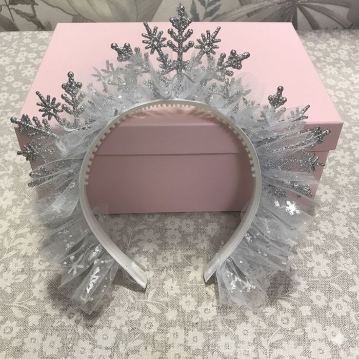 Ободок Корона Снежинка