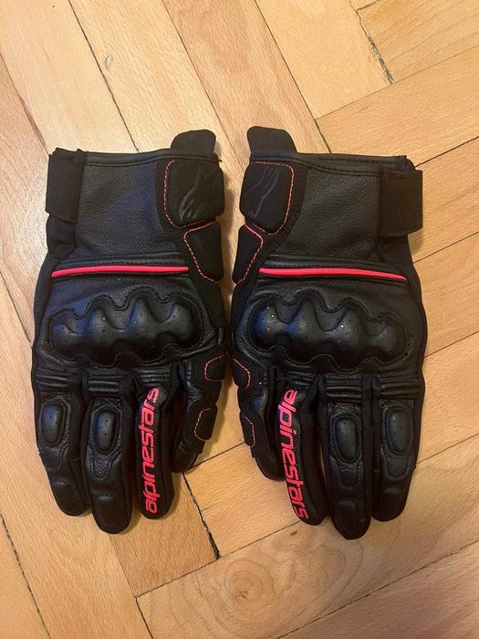 Manusi moto dama - Stella Phenom Leather Roz - Marime XS