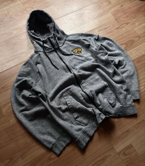 Pullover jumper sweatshirt zip-up Nike NFL Jacksonville Jaguars grey