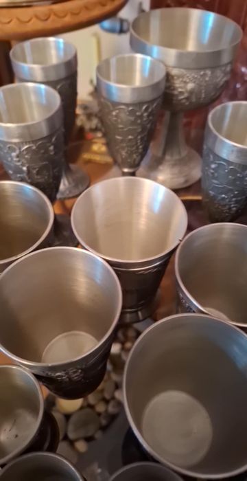 Colectie recipiente din zinc marcate
