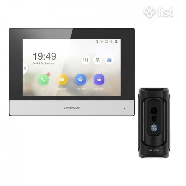 Комплект домофон HIKVISION для участка с замком