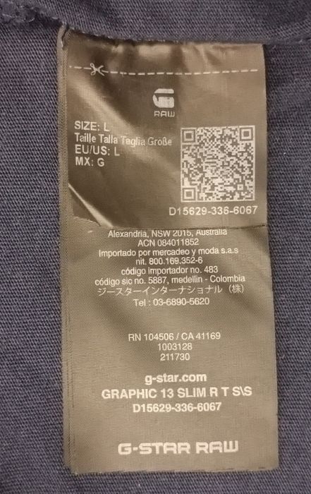 G-STAR RAW оригинална тениска L памучна фланелка