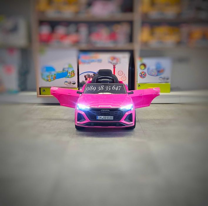 ТОП ЦЕНА!НОВО!Акумулаторен джип Audi SQ8 с 12V,EVA гуми,кожена седалка