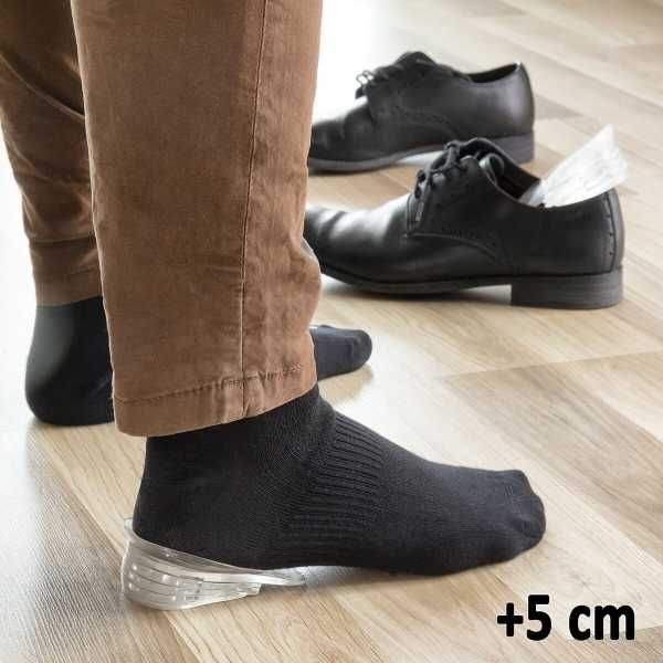 Talonete inaltatoare pentru calcai +5 cm, din silicon, 2 buc