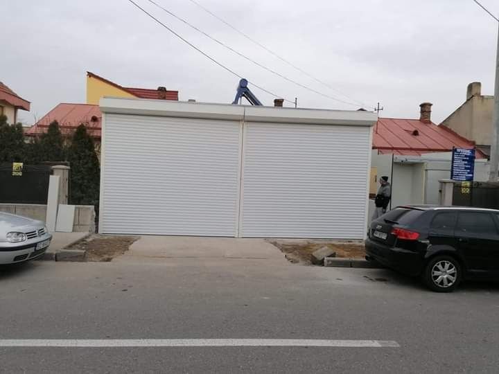 Usi garaj rulou cu lamele din aluminiu