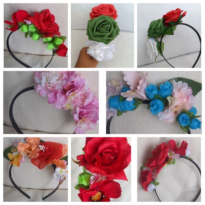 Диадема с цветя за народна носия