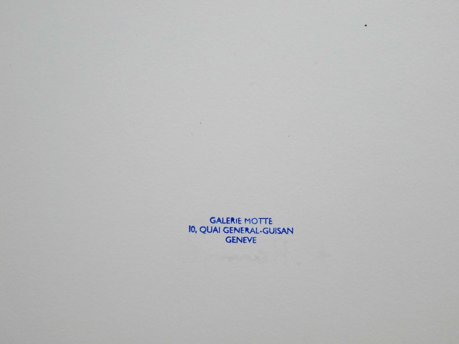 Cromolitografie Keith Haring, ’Red Heart’ | Tablou Deosebit, vechi