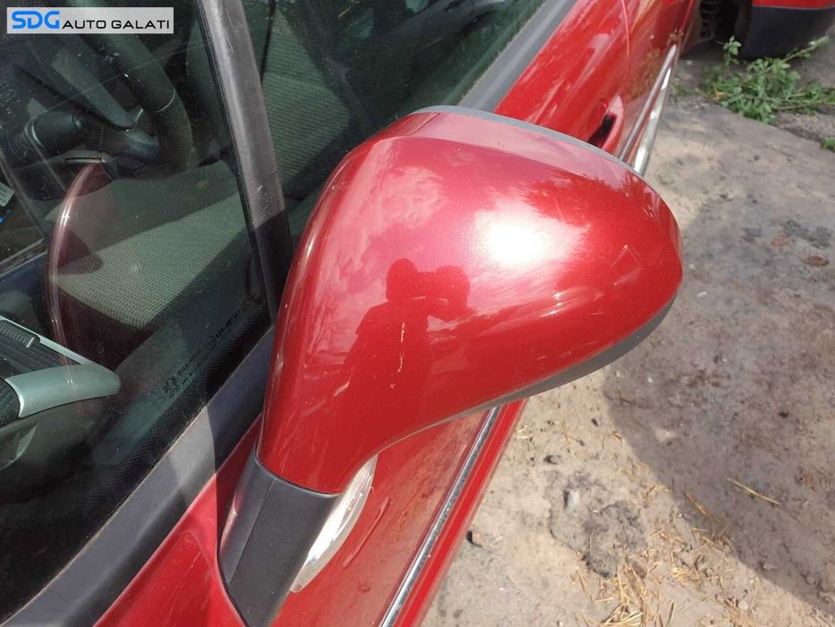 Oglinda Stanga Electrica FARA Rabatare Pliere Peugeot 207 2006 - 2009 Culoare Rosu KJC [Q5760]
