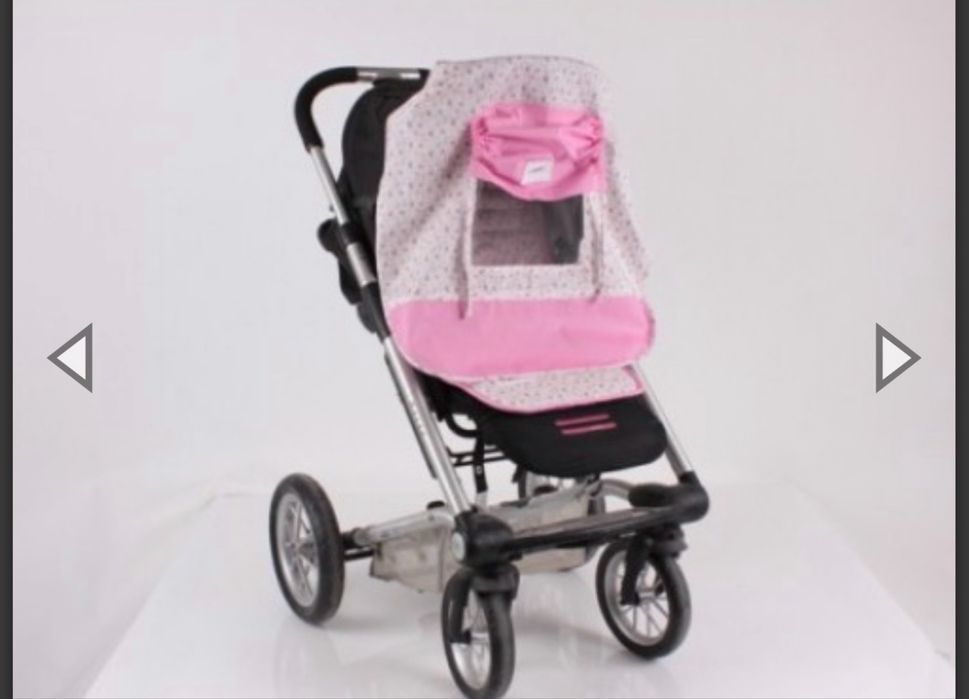 Minene облегалка за количка с протектори за колани и сенник