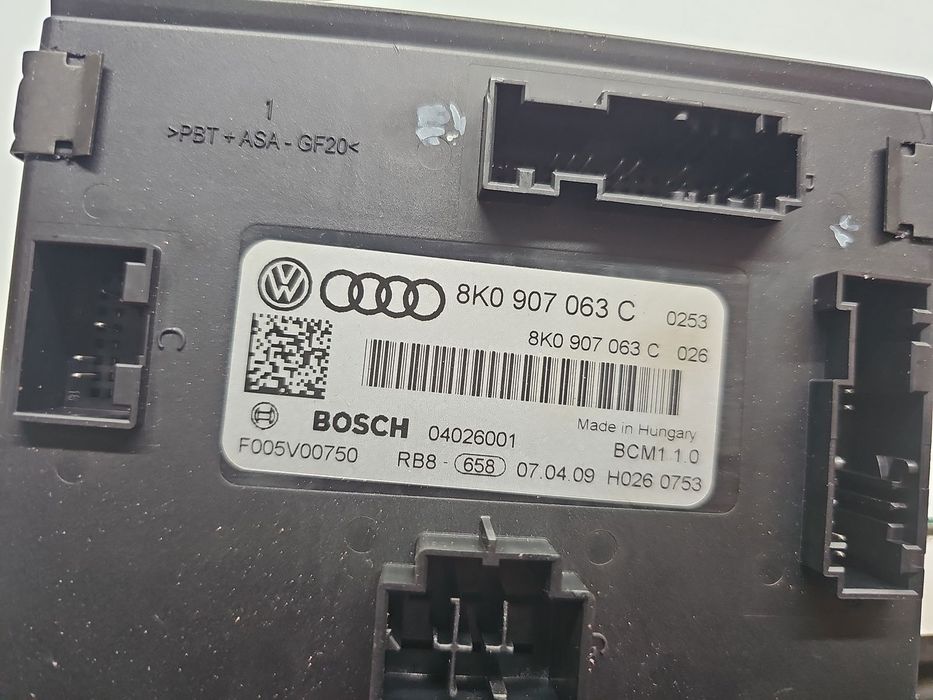 Modul control BCM AUDI A4 (8K5, B8) Avant [Fabr 2008-2015] 8K0907063C