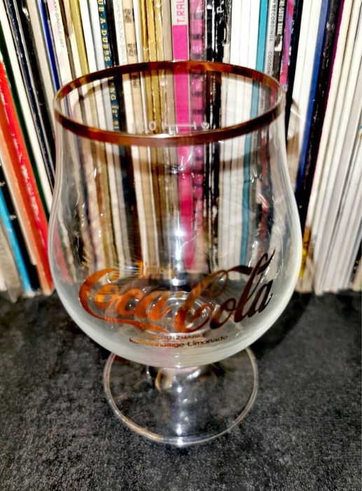 Винтидж немска стъклена чаша Coca-Cola „Trink Coca-