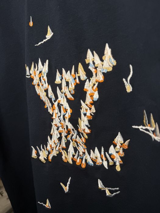 Тениска Louis Vuitton - Embroidered Cotton T-Shirt