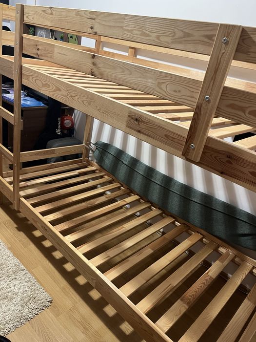 Pat Suprapus,lemn de pin,90x200 cm