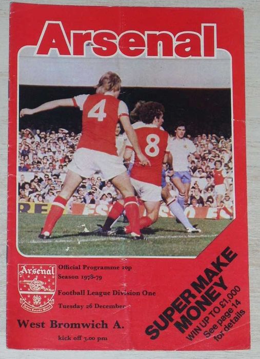 Арсенал Лондон оригинални футболни програми сезони 1971/72 до 1979/80