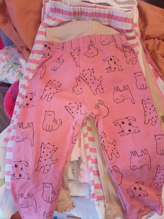 pantaloni bebe/set colanti  bebe /set  pantaloni colanți noi 86 cm