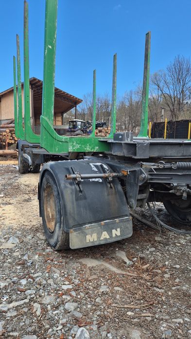 Remorca schwarzmuller  transport lemn bustean forestier